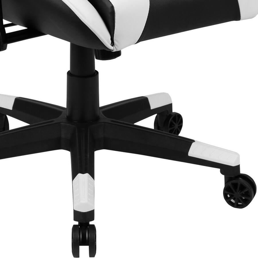 Emma + Oliver Gaming Desk & Chair Set Cup Holder, Headphone Hook, and ...