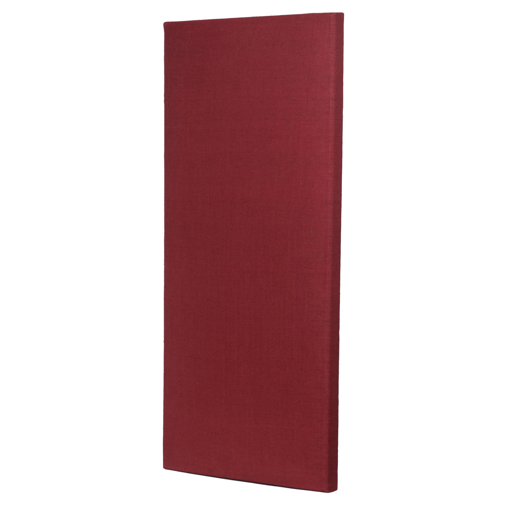 Back. ATS Acoustics - Sound Absorbing Acoustic Panel 24" x 48" x 2" Beveled Edge - Burgundy.