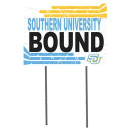 Jardine - Southern University Jaguars 18'' x 24'' Bound Yard Sign - White