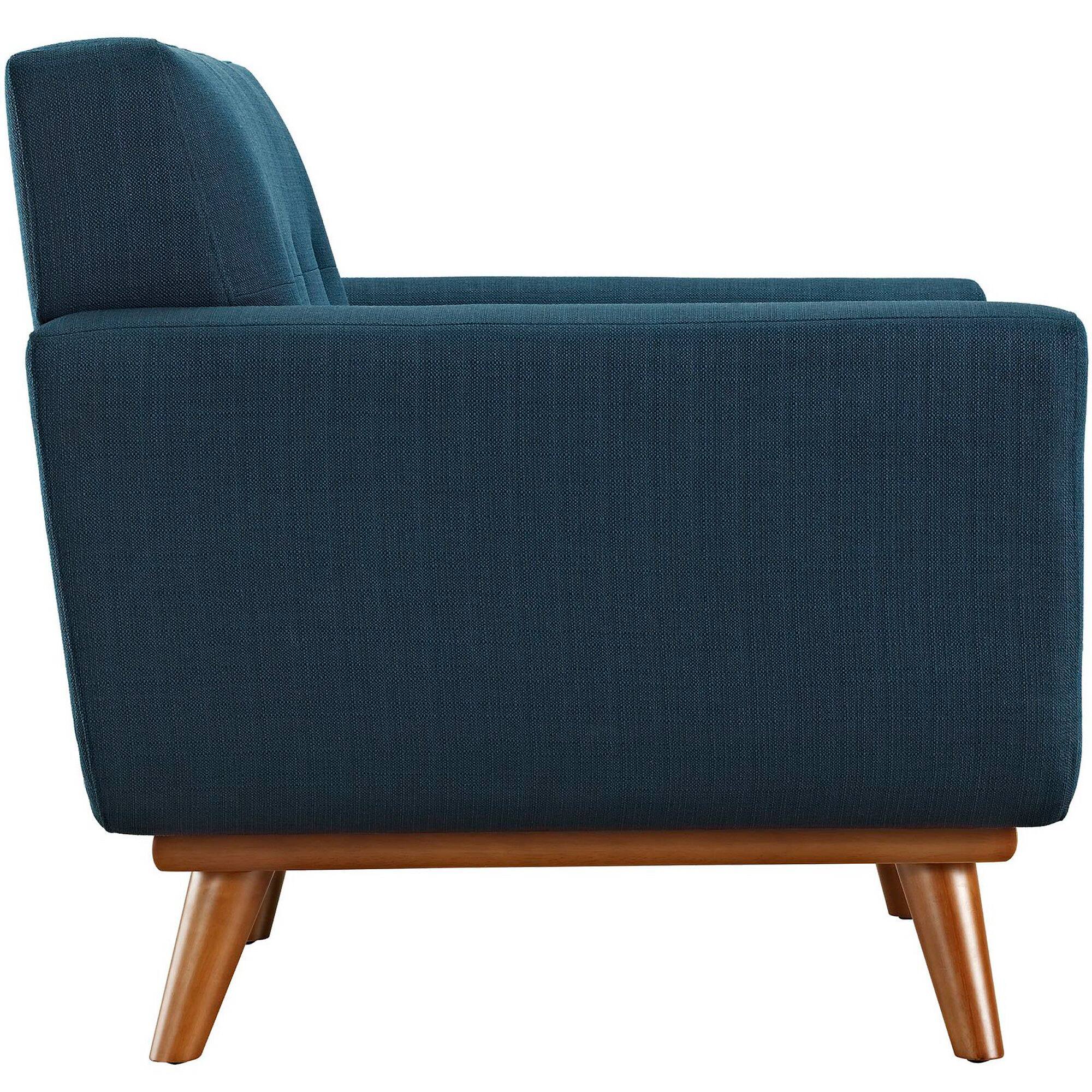 Left. Modway - Engage 2 Piece Armchair and Ottoman by Modway - Blue.