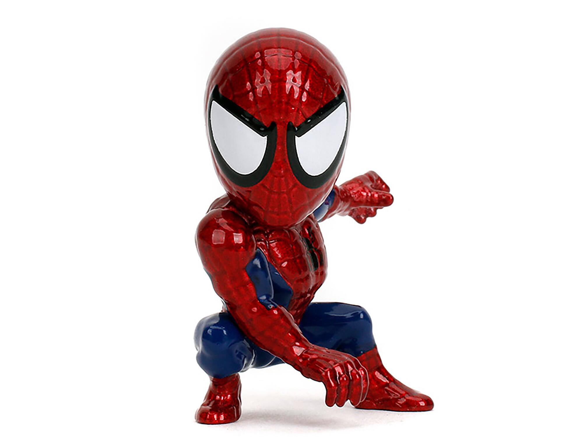 Left. Jada - Set of 4 Diecast Figures "Spider-Man" Wave 2 "Metalfigs" Series by Jada - Multicolor.