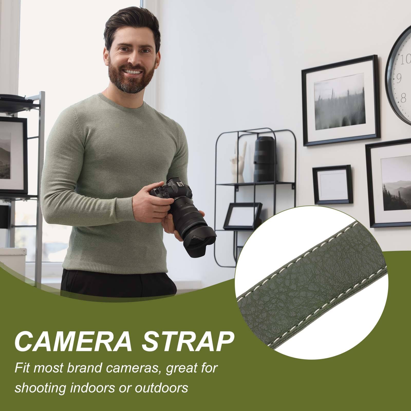 10 9 8 V CAMERA STRAP  
Fit most brand cameras, great for shooting indoors or outdoors  

CAMERA STRAP  
Fit most brand cameras, great for shooting indoors or outdoors