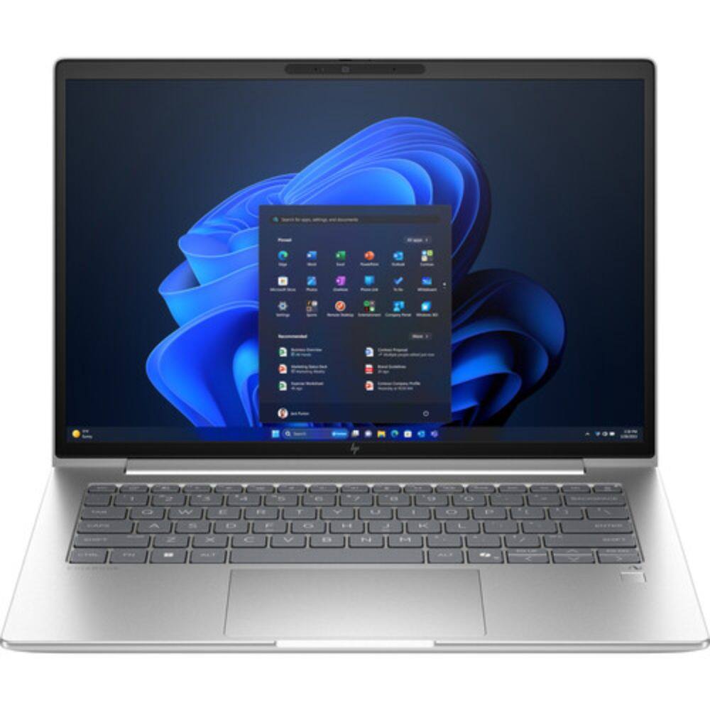 Front. HP - EliteBook 6 G1a 14" WUXGA Touchscreen AMD Ryzen 5 PRO 340 2.0 GHz 32 GB 512 GB SSD AMD Radeon 840M Windows 11 Pro Laptop - Silver.