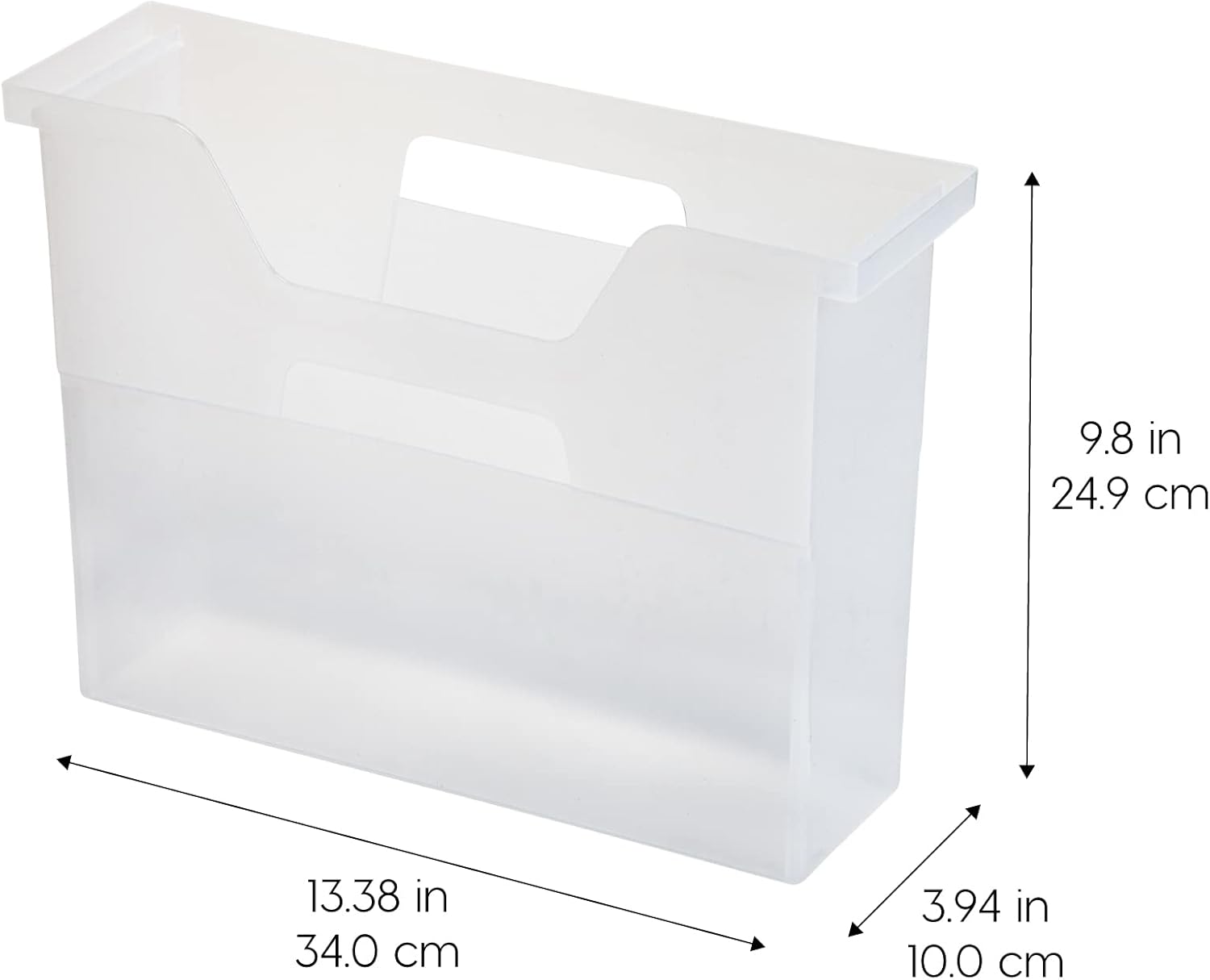 9.8 in 24.9 cm  
13.38 in 34.0 cm  
3.94 in 10.0 cm