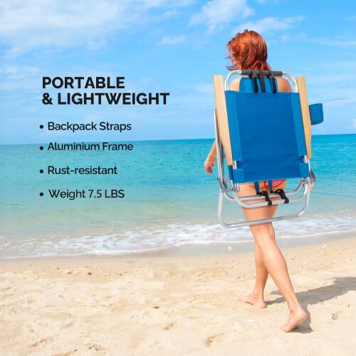 PORTABLE & LIGHTWEIGHT  
- Backpack Straps  
- Aluminium Frame  
- Rust-resistant  
- Weight 7.5 LBS