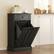 Front. Homcom - Kitchen Tilt Out Trash Bin Cabinet Free Standing Recycling Cabinet Trash Can Holder With Drawer - Charcoal Gray.