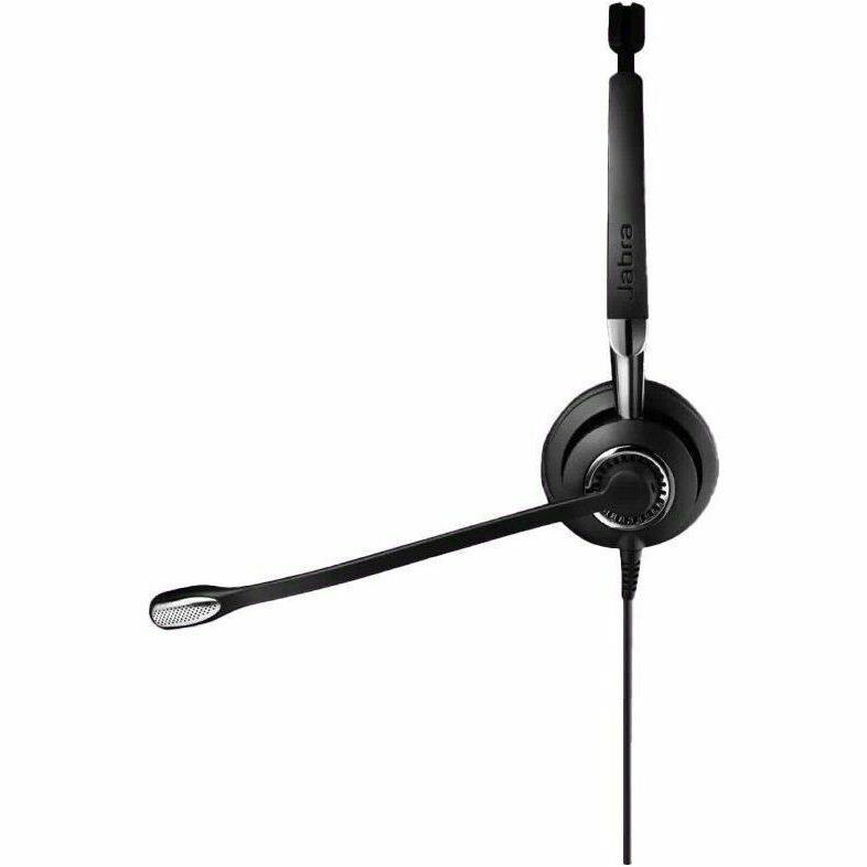 Alt View 3. Jabra - Jabra BIZ 2400 Headset - Mono - Quick Disconnect - Wired - 300 Ohm - 150 Hz to 6.80 kHz - Over-the-head, On-ear - Black.