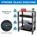 STRONG GLASS SHELVING HOLDS UP TO 187 LBS
- 88 lb capacity 6mm Thick
- 33 lb capacity 5mm Thick
- 33 lb capacity 5mm Thick
- 33 lb capacity 5mm Thick
Tempered glass shelving is safer and stronger than regular glass.