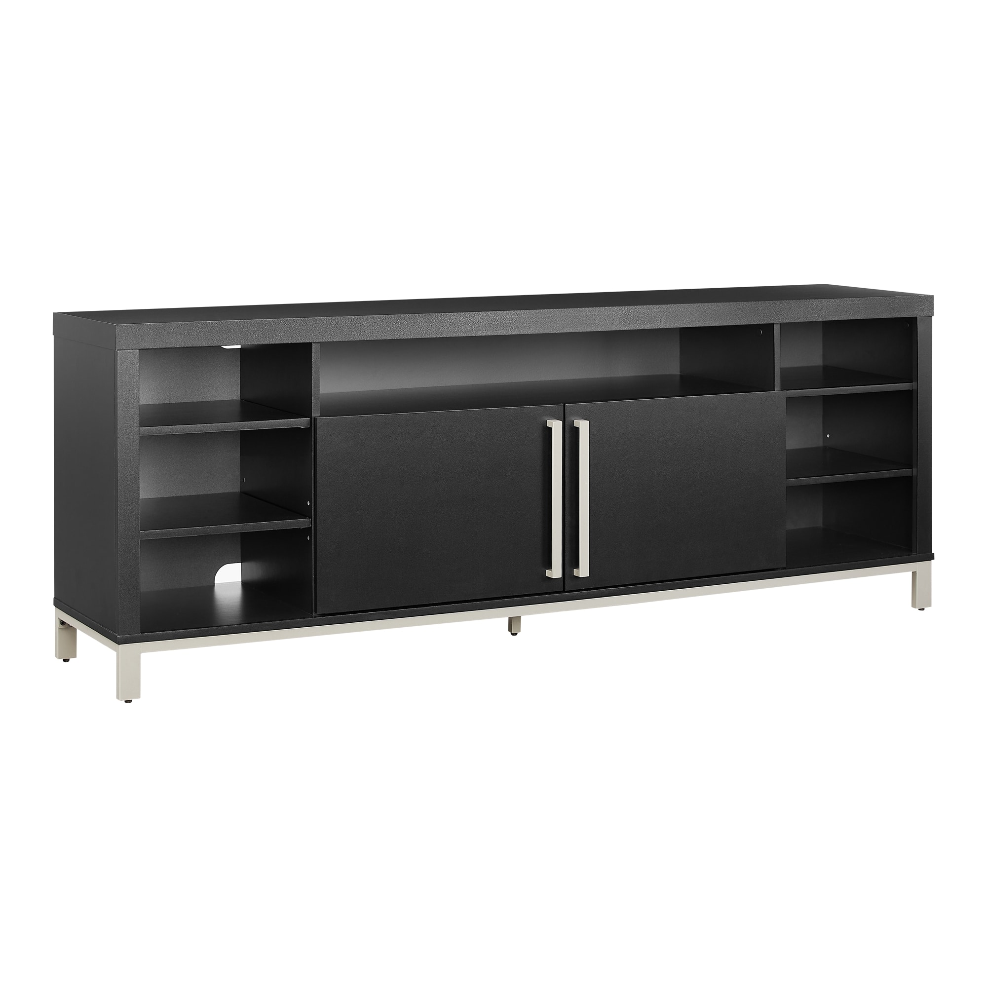 Angle. Insignia™ - TV Stand for Most TVs Up to 80” with Gaming Nook - Black.