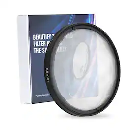 Unique Bargains - 55mm Prism Lens Filter, Special Effects Multi Refraction Crystal Glass, with Cleaning Cloth for DSLR Video