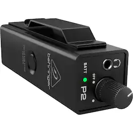 Behringer - Powerplay P2 Ultra-Compact Personal In-Ear Monitor Amplifier - Black