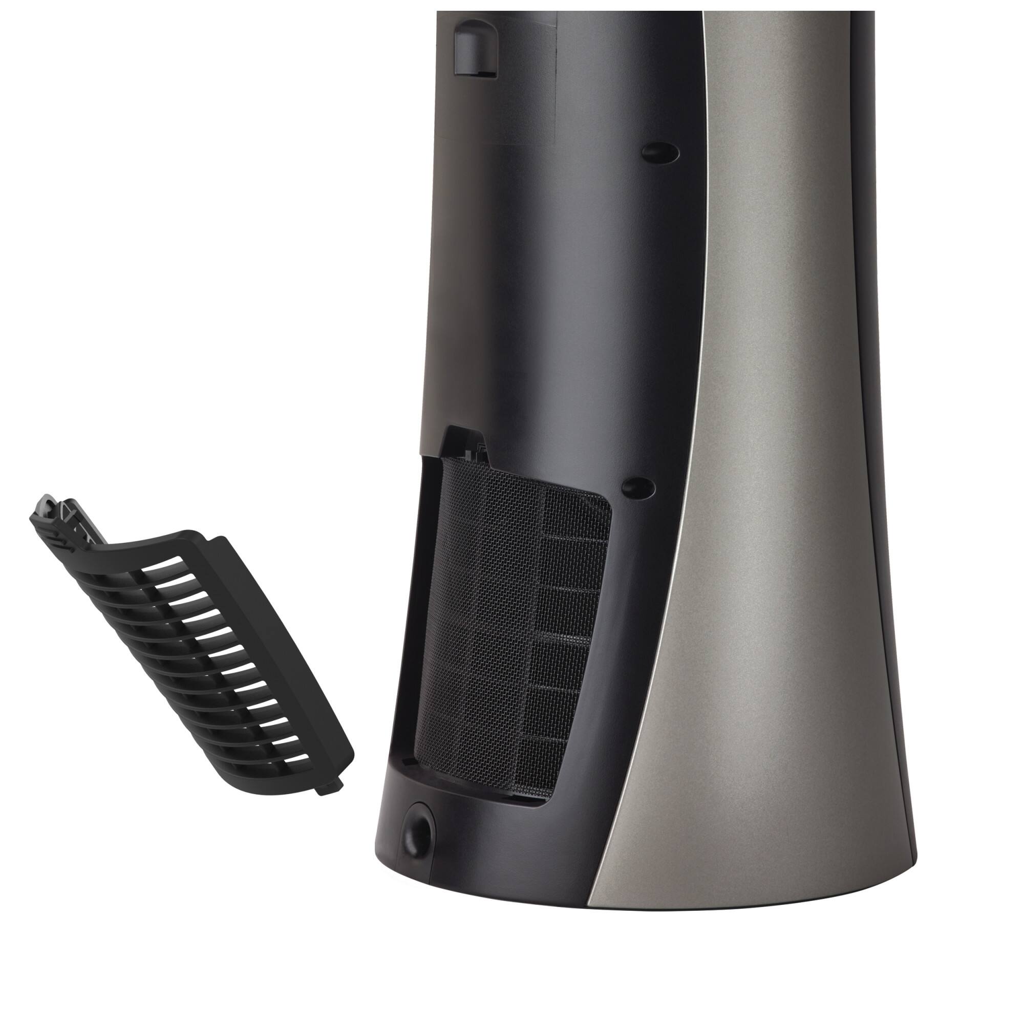 Alt View 6. Lasko - 22" 1500-Watt Oscillating Full-Circle Warmth Ceramic Tower Space Heater with Remote Control, CT22360 - Black.