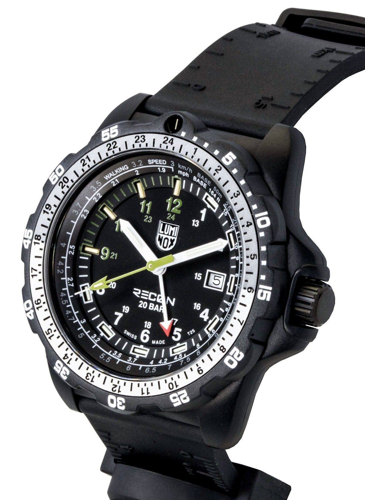 Luminox Recon Nav Spec GMT Rubber Strap Dial Quartz Diver's XL
