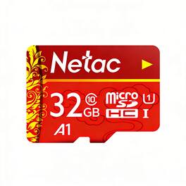 Netac - 32GB microSDHC Memory Card A1 U1 Class 10 for Dashcams, Security Cameras & Mobile Devices