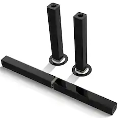 Front. PRIMEPLUS - 2-in-1 TV Soundbar, Home Theater Speakers, Sound Bars for TV with ARC/OPT/AUX/Remote Control - Black.
