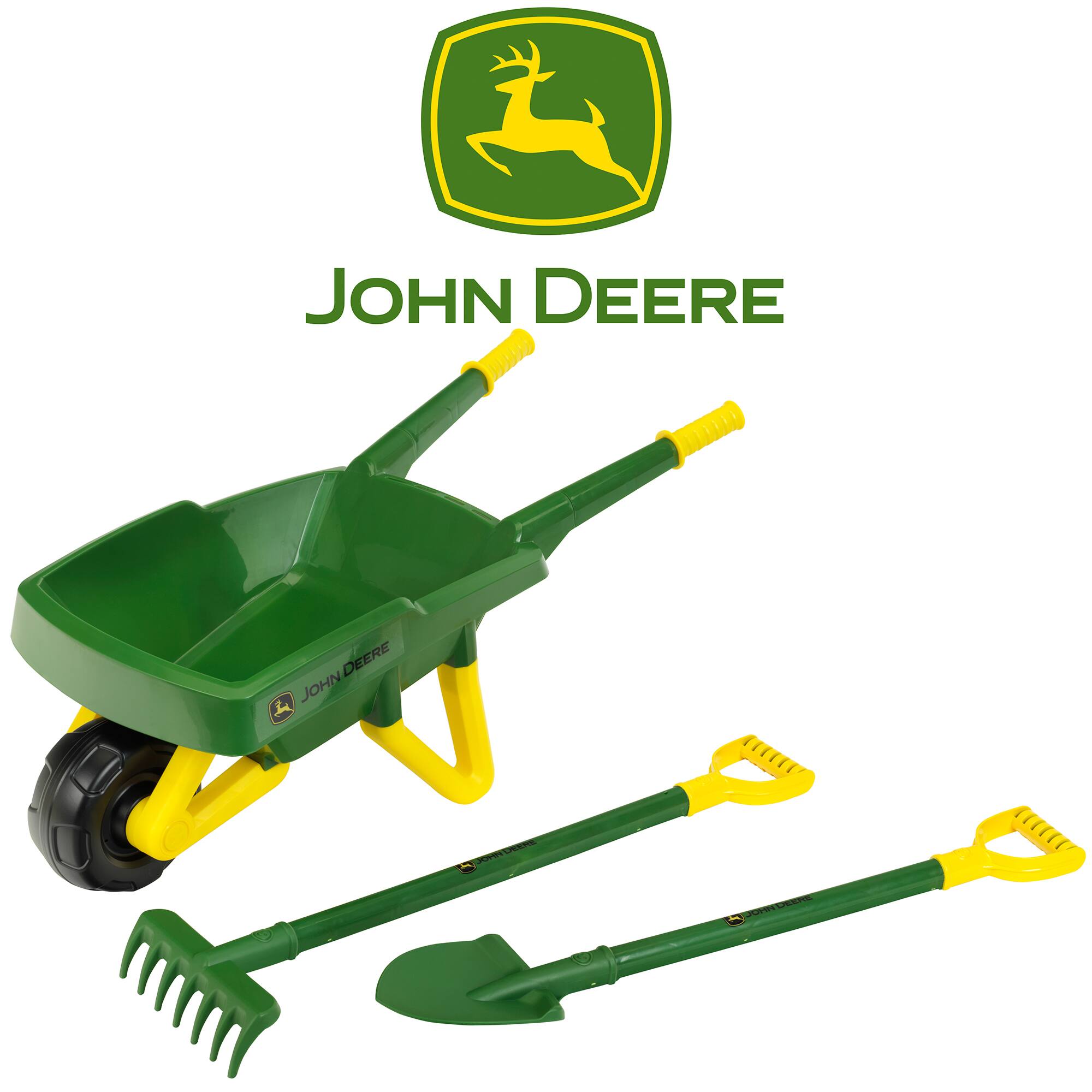 John Deere is a brand of agricultural machinery and equipment, including tractors, combines, and other farming tools. The company was founded in 1837 and is based in the United States. John Deere is known for its green and yellow color scheme, and its logo features a deer. The company offers a wide range of products for farmers and ranchers, including tractors, combines, balers, and other equipment for various agricultural tasks. John Deere is a leading manufacturer in the agricultural industry and is recognized for its innovative products and commitment to quality.