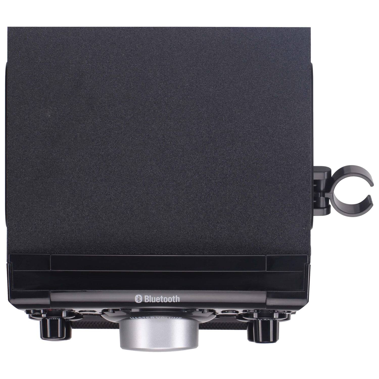 Alt View 7. Karaoke USA - Karaoke Usa Gq410 Portable Mp3 Karaoke Player With Bluetooth, Pa, And Built-in Battery - black.