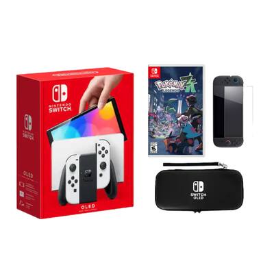 Switch Oled White Bundle With Accessories and Pokemon Z A Game Switch Oled White Bundle With Accessories and Pokemon Z A Game