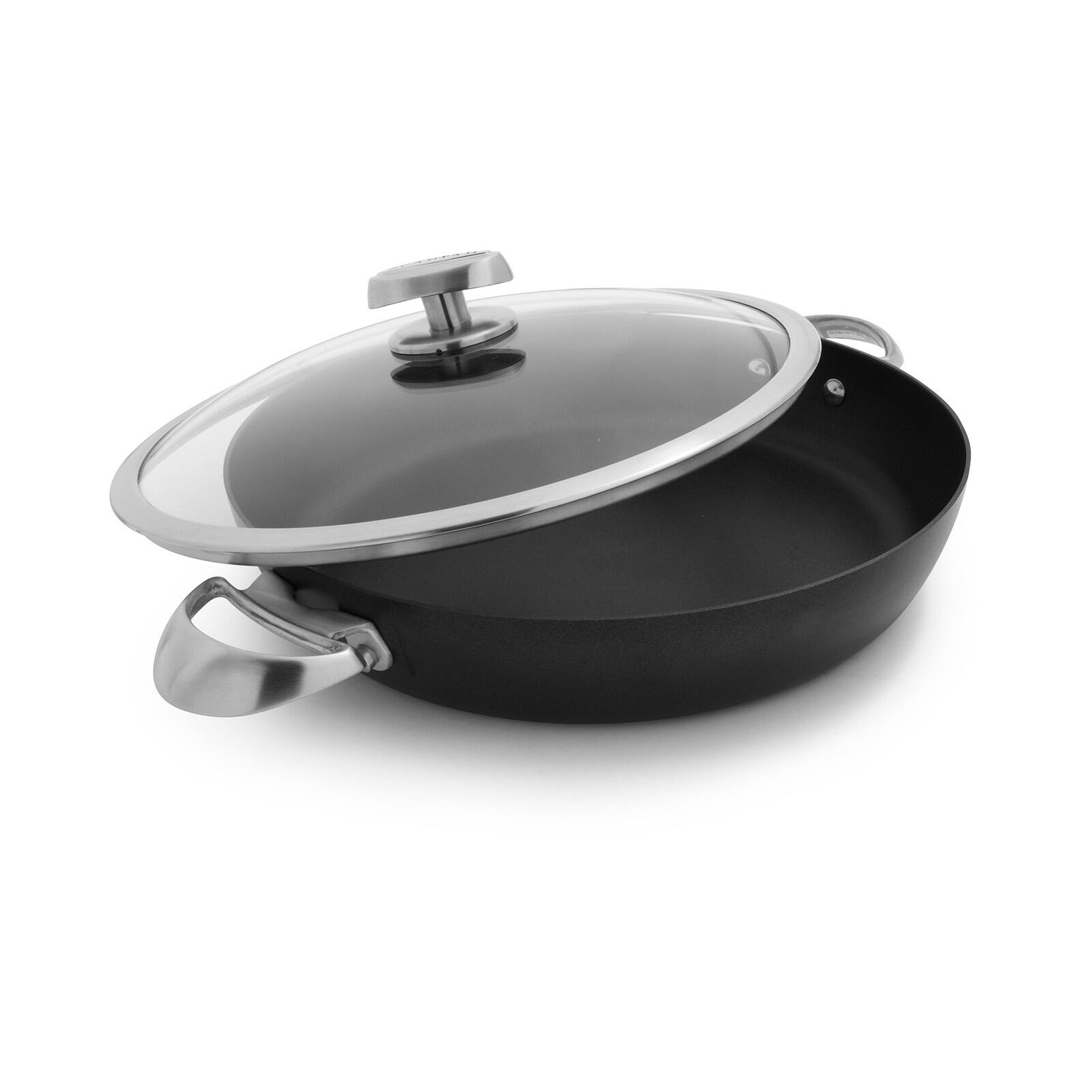 Alt View 2. Scanpan - Pro IQ 4.25 Quart Covered Chef Pan, 12.5 Inch - Black.