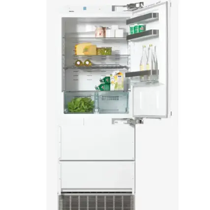 Miele - KFN 9855 iDE 30" PerfectCool 14.1 Cu. Ft. Built-In Refridgerator with Bottom-Freezer - Custom Panel Ready