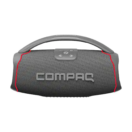 Front. Compaq - Compaq Portable 50W Bluetooth speaker - Black.