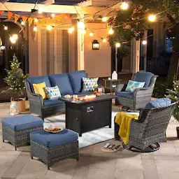 Denim Blue(Gray Wicker)