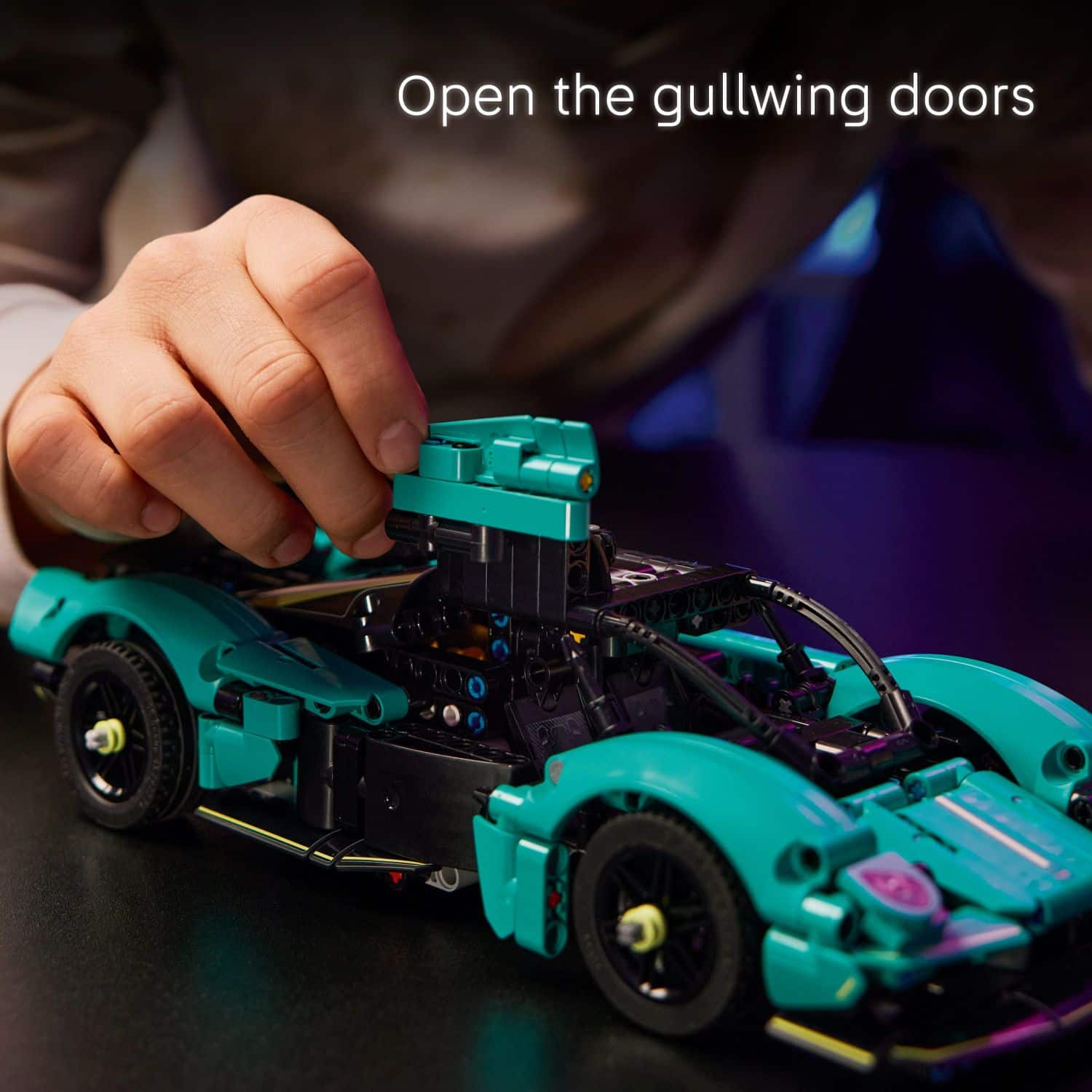 Open the gullwing doors.