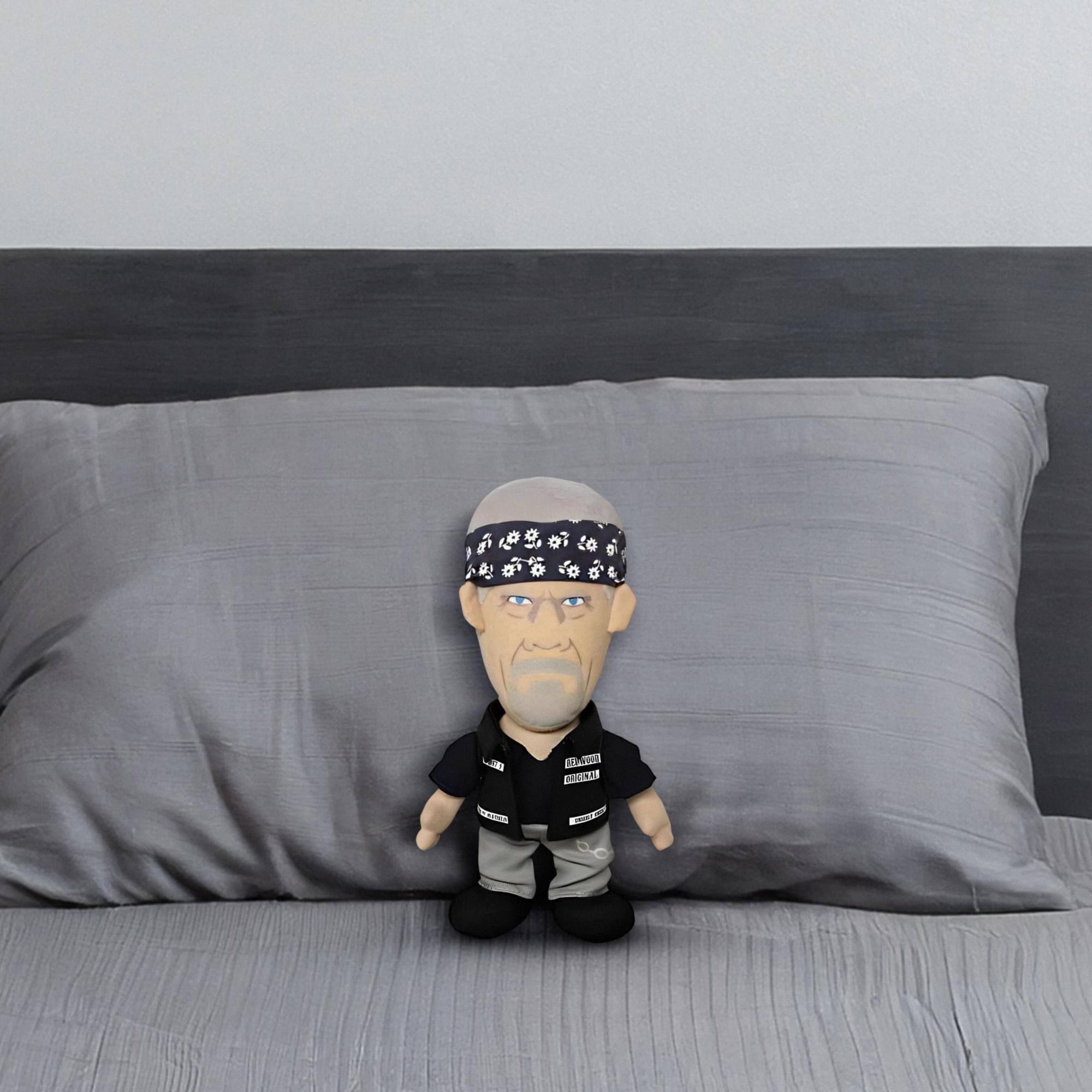 Alt View 10. Mezco Toyz - Sons Of Anarchy Clay Morrow 8" Plush - Black.