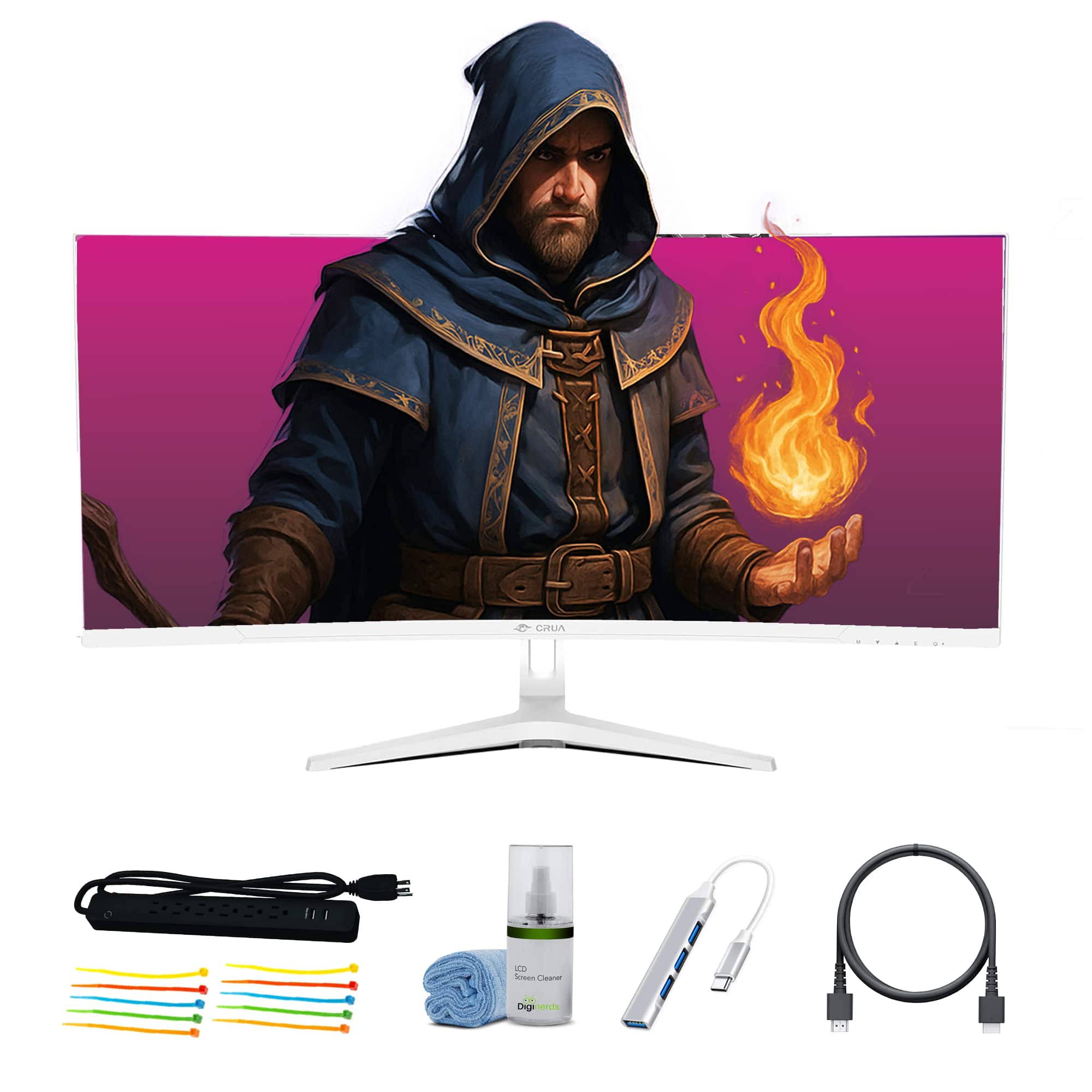 CRUA - 34 inch 144HZ Monitor White