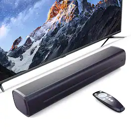 Pacoar Cade - Smart Sound Bar For Smart Tv With Optical/aux/hd Arc 50w Surround Speakers System Tv/pc/gaming/projectors Wall Mountable - Sound Bar SS03