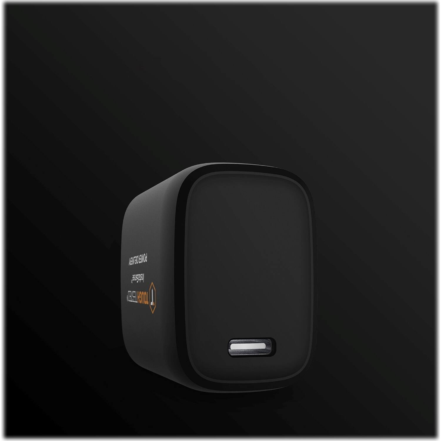 Alt View 13. ToughTested - 20W Apple MFi Certified 10' Wall Charger - Black/Orange.