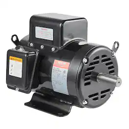 VEVOR - 7.5HP Air Compressor Motor, 230V 31.6 Amps Electric Motor, 3450RPM 184T Frame, 1-1/8" Keyed Shaft, 2.75" Shaft Length - Black