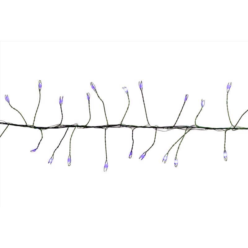 Angle. Celebrations - Celebrations LED Big Seed Cluster Blue 250 ct String Christmas Lights 10 ft..