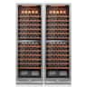 Ca'Lefort - Wine Fridge, 48 inch Dual Zone Wine Refrigerator,310-Bottle ,Freestanding/Built-In,3-Color LED Light ,For Home Bar - Stainless Steel