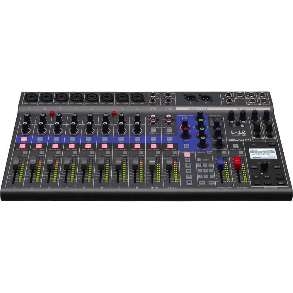Zoom LiveTrak L 12 12 Channel Digital Mixer & Multitrack Recorder