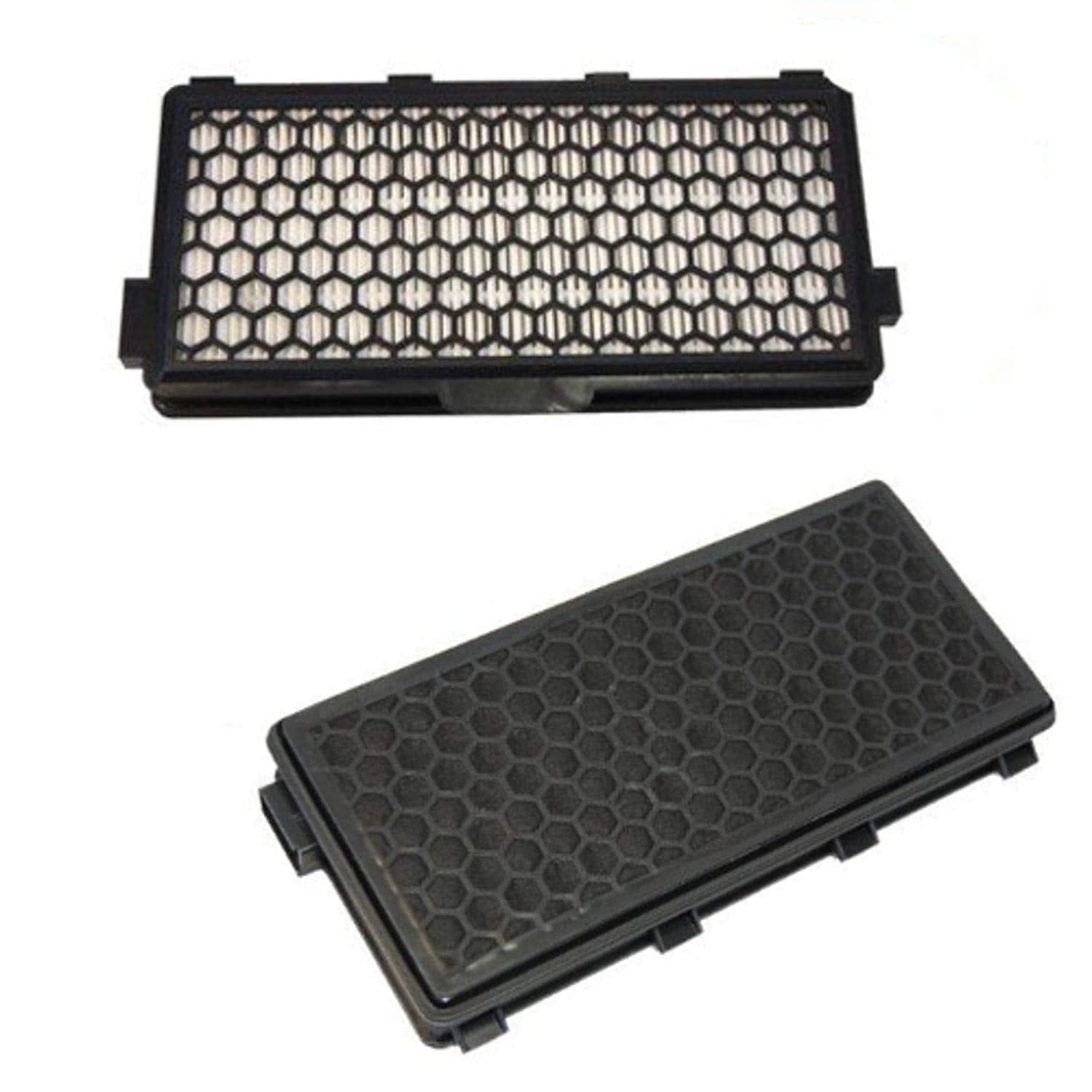 HQRP - 2x Active HEPA Filters for Miele Compact C1/C2, Complete C2/C3, S4, S5, S6, S8 series Canister Vacuums, SF-HA 50