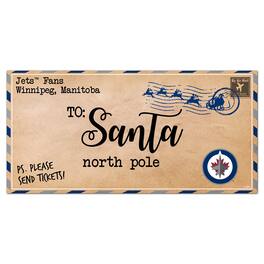 Fan Creations - Winnipeg Jets 6'' x 12'' Letter to Santa Sign - Multicolor