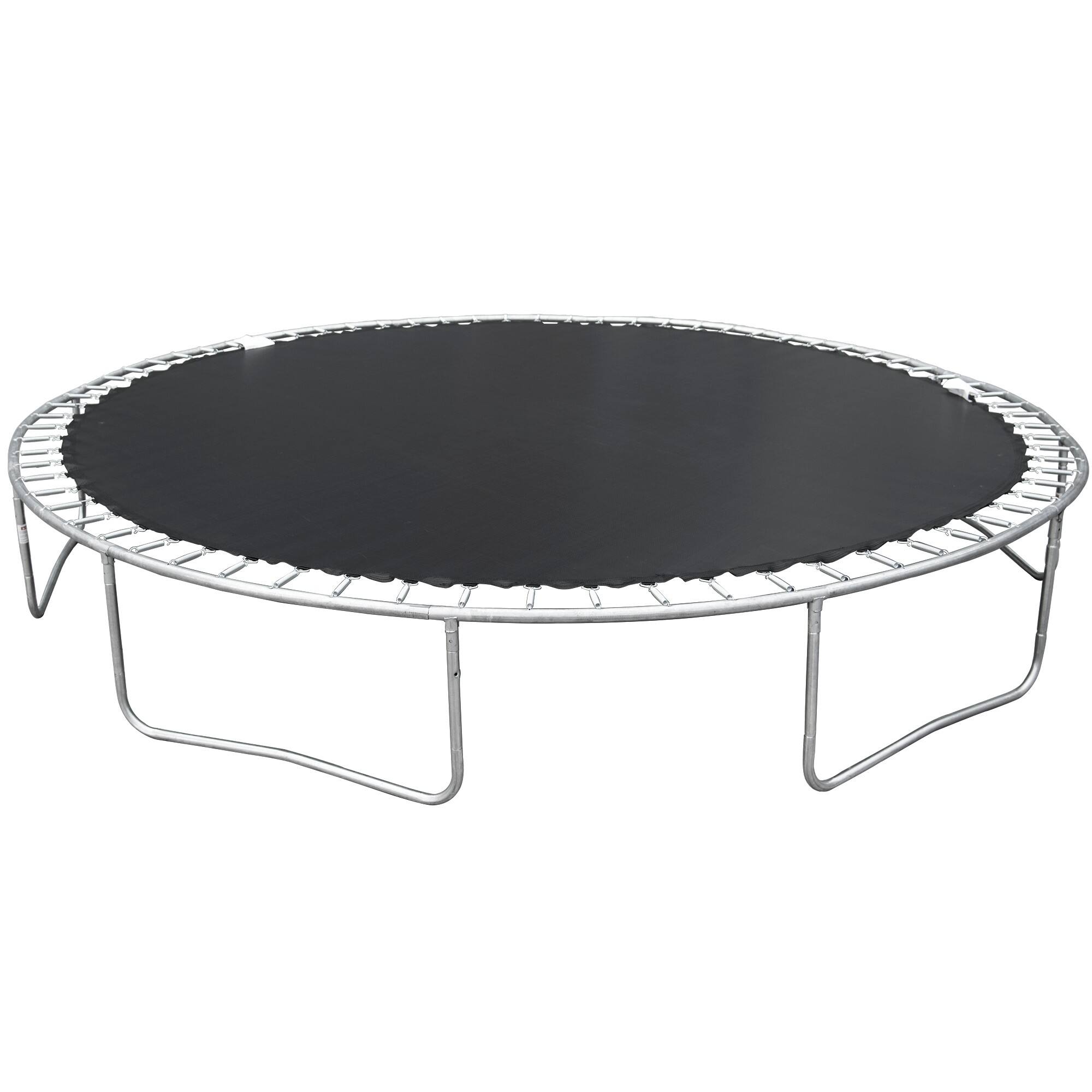 Alt View 4. Ecooso - 14FT Trampoline with Basketball Hoop: Safety Enclosure Net, Ladder, 72 Springs, 6 W-Legs, 240 lb Capacity - Blue.