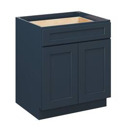 Boyel Living - 30 Inch Base Cabinet with Full Overlay Doors and Soft Close Hardware - Cyber Grey