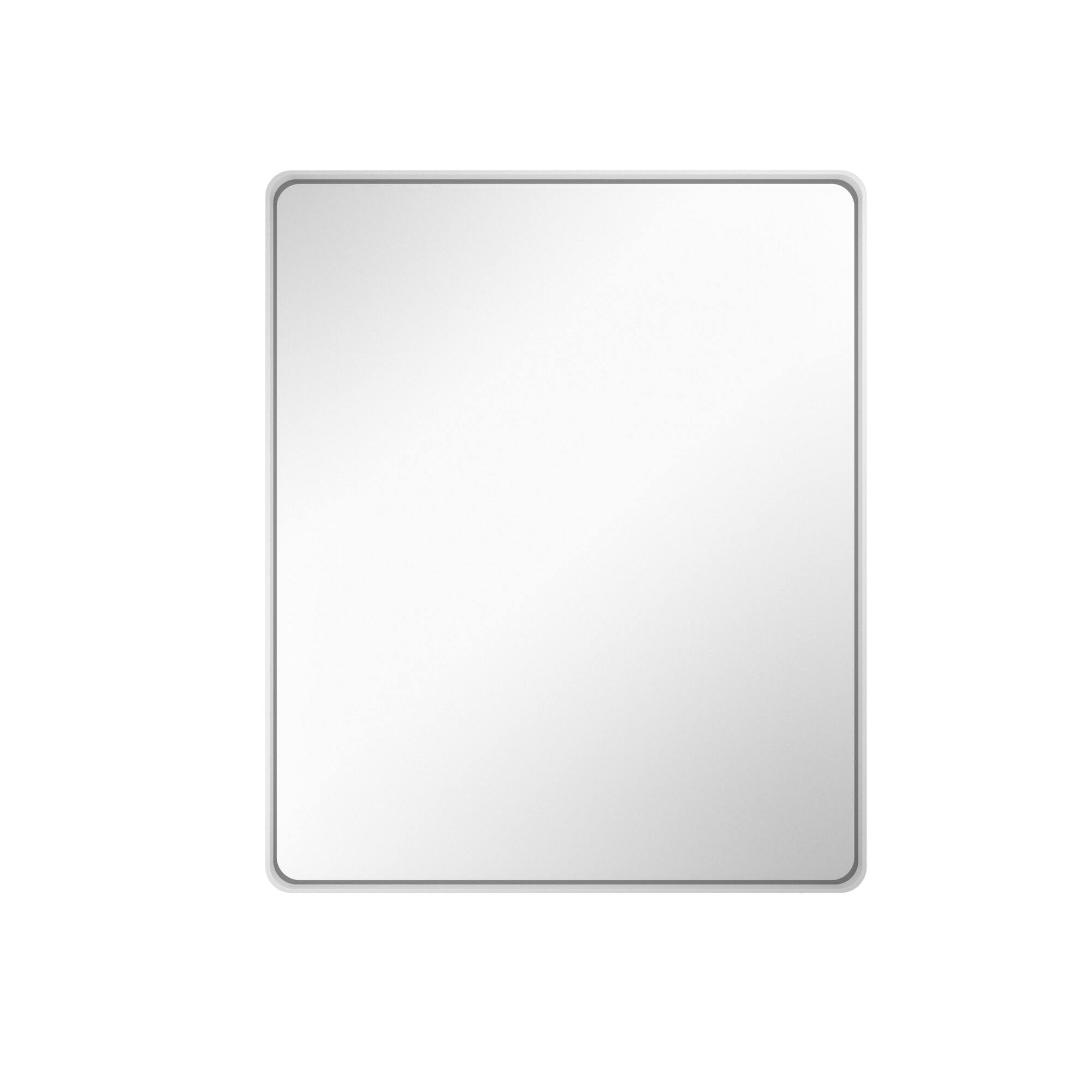Boyel Living - 30-Inch x 36-Inch Rectangular Aluminum-Framed Bathroom Wall Mirror - White price history on PriceWatchPro