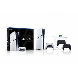PlayStation 5 Digital Slim Console + PlayStation 5 DualSense Wireless Controller Midnight Black - Includes PS5 Console - PlayStation 5