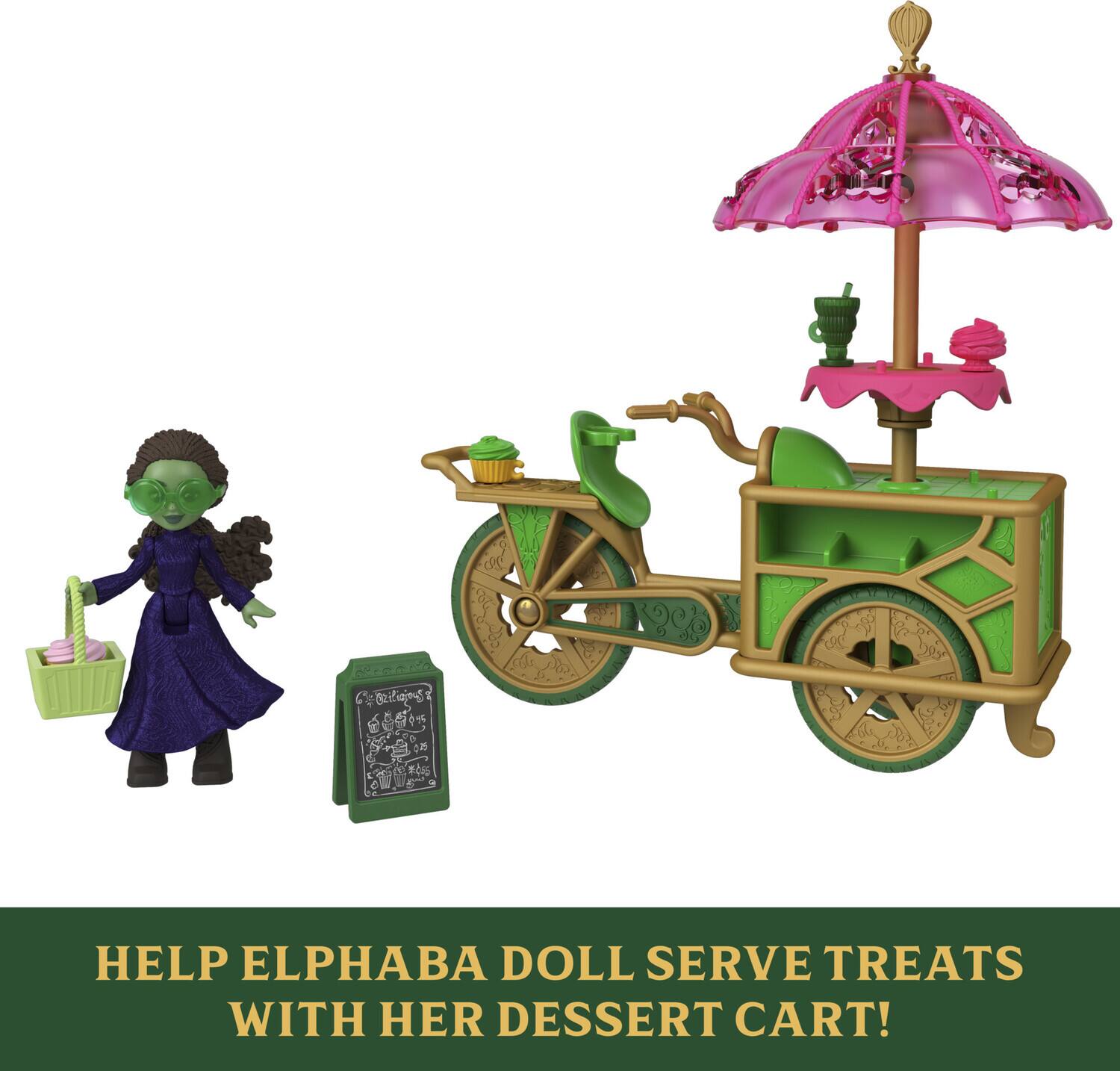 HELP ELPHABA DOLL SERVE TREATS WITH HER DESSERT CART!