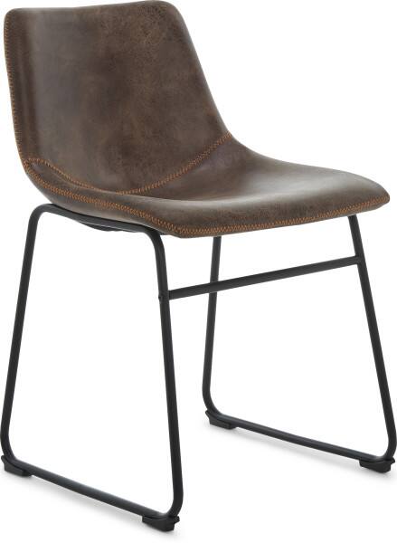 Angle. Finch - Finch Jackson Chair Set, Set of 2, Brown - Brown.