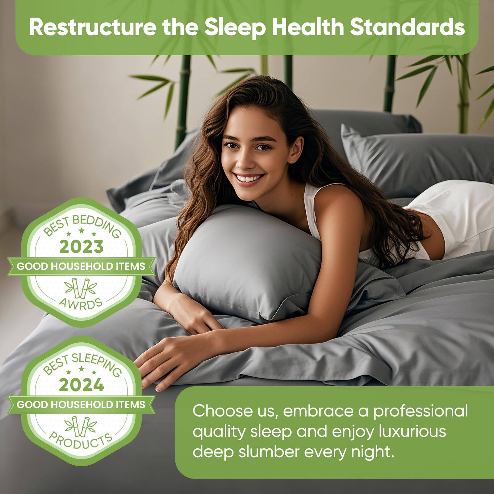 Restructure the Sleep Health Standards

BEST BEDDING 2023  
GOOD HOUSEHOLD ITEMS AWARDS

BEST SLEEPING 2024  
GOOD HOUSEHOLD ITEMS PRODUCTS

Choose us, embrace a professional quality sleep and enjoy luxurious deep slumber every night.