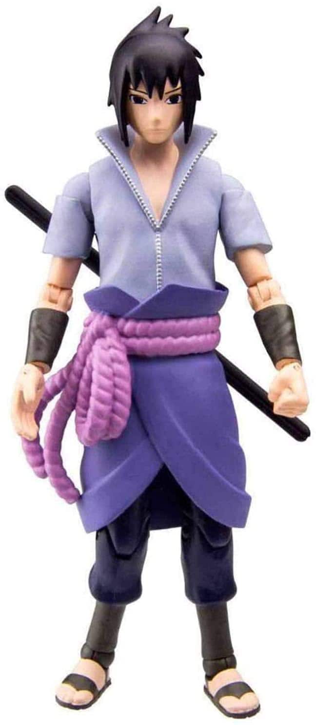 Toynami - Naruto Shippuden 4 inch Action Figure | Sasuke Uchiha - Blue