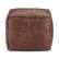 Left. Simpli Home - Sheffield Square Pouf - Brown.
