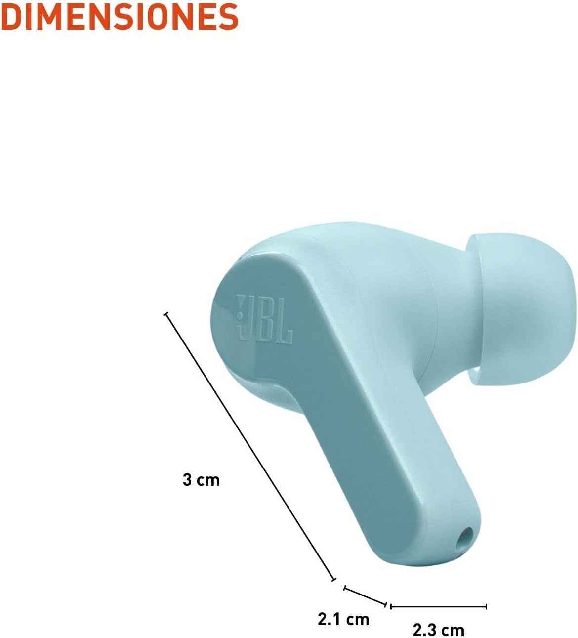 DIMENSIONES  
3 cm  
2.1 cm  
2.3 cm