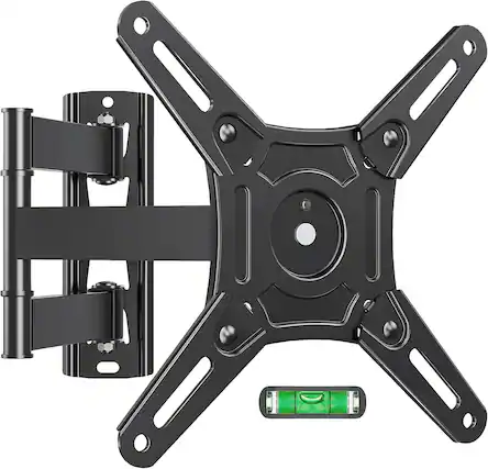 Front. FINEAK - Swivel Tilt Full Motion TV Monitor Wall Mount for Most 14-42 Inch Monitors - Black.