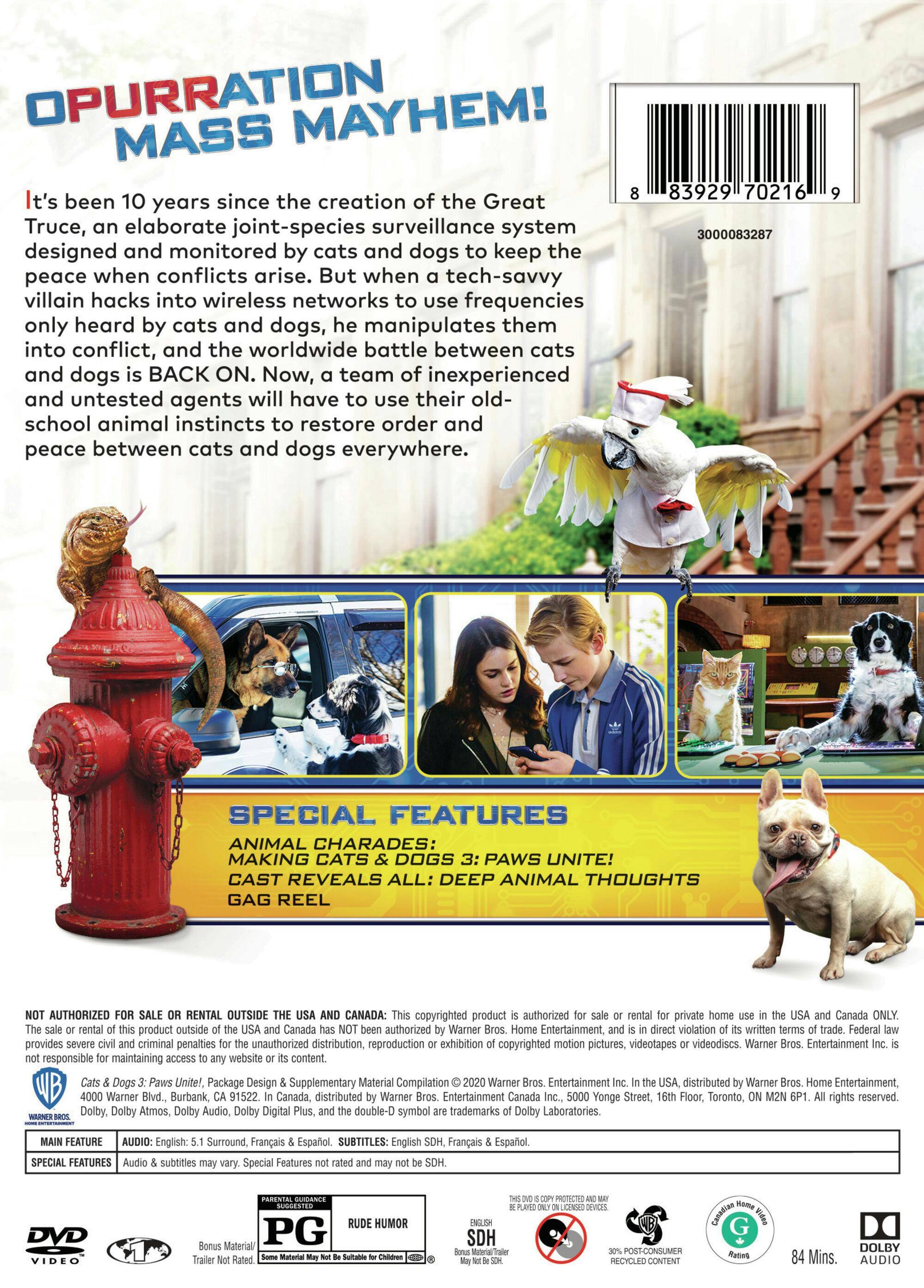 Angle. Cats & Dogs: Paws Unite! [DVD].