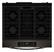 Alt View 9. Whirlpool - 30 in. Wide 4 burners 5.0 cu. ft. Smart Freestanding Slide-In Gas Range with Air Cooking Technology and Steam Clean - Black-on-Stainless.